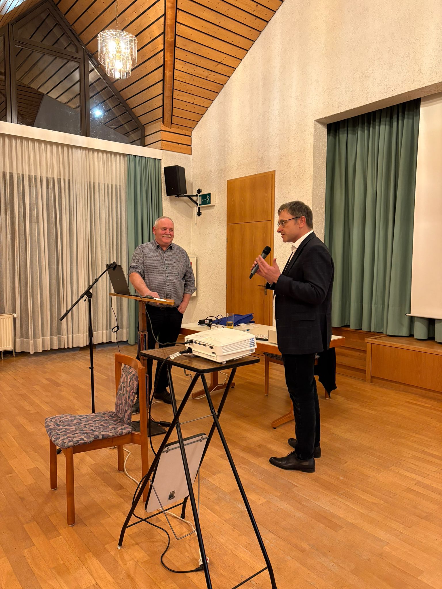 Johannes Zehfu� mit Dr. Christoph Winhard