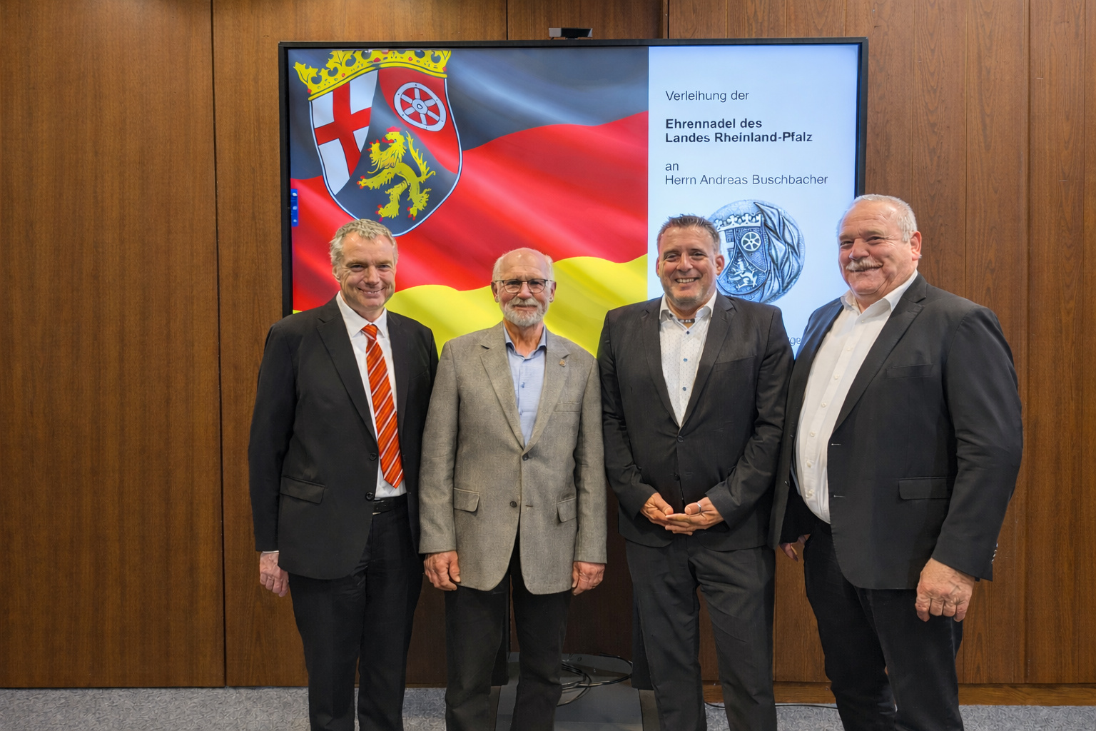 V.l. Andreas Poignee, Andreas Buschbacher, Volker Kn�rr, Johannes Zehfu�